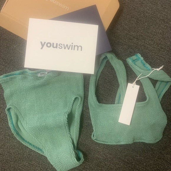 Youswim Aplomb High awaits Two Piece in Sage - Picture 3 of 5